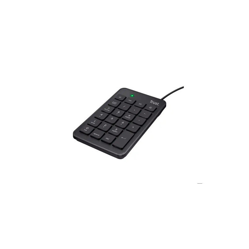 TECLADO NUMERICO TRUST XALAS NUMPAD CON CABLE LONGITUD 145 CM USB 2.0 COLOR NEGRO