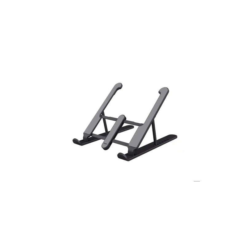 SOPORTE ELEVADOR TRUST PRIMO PARA PORTATIL 16" AJUSTABLE 6 ALTURAS COLOR NEGRO