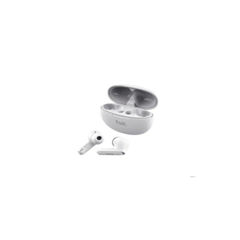 AURICULARES TRUST YAVI ENC INALAMBRICO BLUETOOTH USB-C COLOR BLANCO