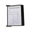 PORTACATALOGO DE PARED TARIFOLD PRO CON 10 FUNDAS A4 POLIPROPILENO EASY LOAD COLOR NEGRO 355X430X170