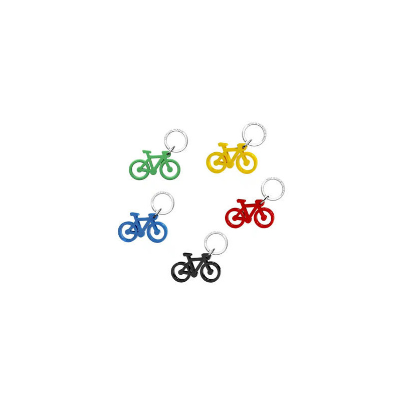 LLAVERO BICICLETA ACRILICO RECICLADO PACK DE 5 UNIDADES COLORES SURTIDOS