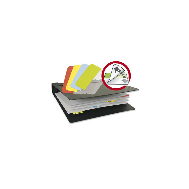 BANDERITAS SEPARADORAS RIGIDA TARIFOLD REMOVIBLE 12X40 MM PACK DE 48 UNIDADES COLORES SURTIDOS