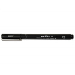 ROTULADOR UNIBALL PIN CALIBRADO MICROMETRICO 0,8 MM COLOR NEGRO
