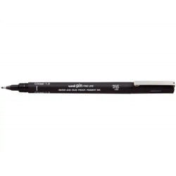 ROTULADOR UNIBALL PIN CALIBRADO PUNTA BISELADA 1 MM COLOR NEGRO