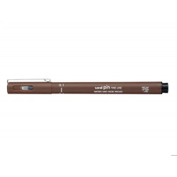 ROTULADOR UNIBALL PIN CALIBRADO MICROMETRICO 0,5 MM COLOR SEPIA