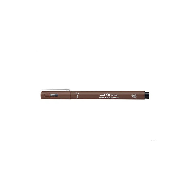 ROTULADOR UNIBALL PIN CALIBRADO MICROMETRICO 0,5 MM COLOR SEPIA