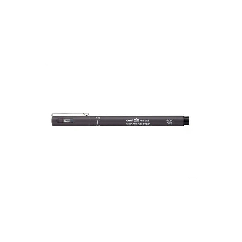 ROTULADOR UNIBALL PIN CALIBRADO MICROMETRICO 0,5 MM COLOR GRIS OSCURO