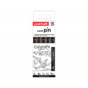 ROTULADOR UNIBALL PIN CALIGRAFICO COLOR NEGRO BLISTER DE 5 UNIDADES
