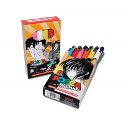 ROTULADOR UNI POSCA PC-1MR MARCADOR DE PINTURA PUNTA EXTRAFINA 0,7 MM CAJA MANIA DE 12 UNIDADES COLO