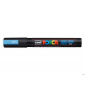 ROTULADOR UNI POSCA PC-5M MARCADOR DE PINTURA PUNTA CONICA 1,8-2,5 MM AZUL METALICO