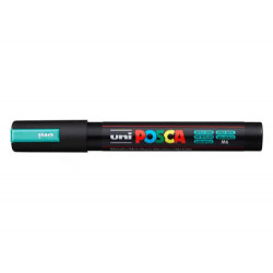 ROTULADOR UNI POSCA PC-5M MARCADOR DE PINTURA PUNTA CONICA 1,8-2,5 MM VERDE METALICO