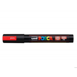 ROTULADOR UNI POSCA PC-5M MARCADOR DE PINTURA PUNTA CONICA 1,8-2,5 MM ROJO FLUORESCENTE