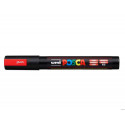 ROTULADOR UNI POSCA PC-5M MARCADOR DE PINTURA PUNTA CONICA 1,8-2,5 MM ROJO FLUORESCENTE