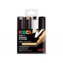 ROTULADOR UNI POSCA PC-8K/4C MARCADOR DE PINTURA PUNTA BISELADA 8 MM BLISTER DE 4 UNIDADES COLORES S