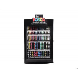 EXPOSITOR DE SUELO ROTULADOR UNI POSCA MARCADOR DE PINTURA 281 UNIDADES COLORES SURTIDOS