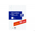 RECAMBIO OXFORD DIN A4 80+20 HOJAS GRATIS 90 GR CUADRO 4 MM 4 TALADROS