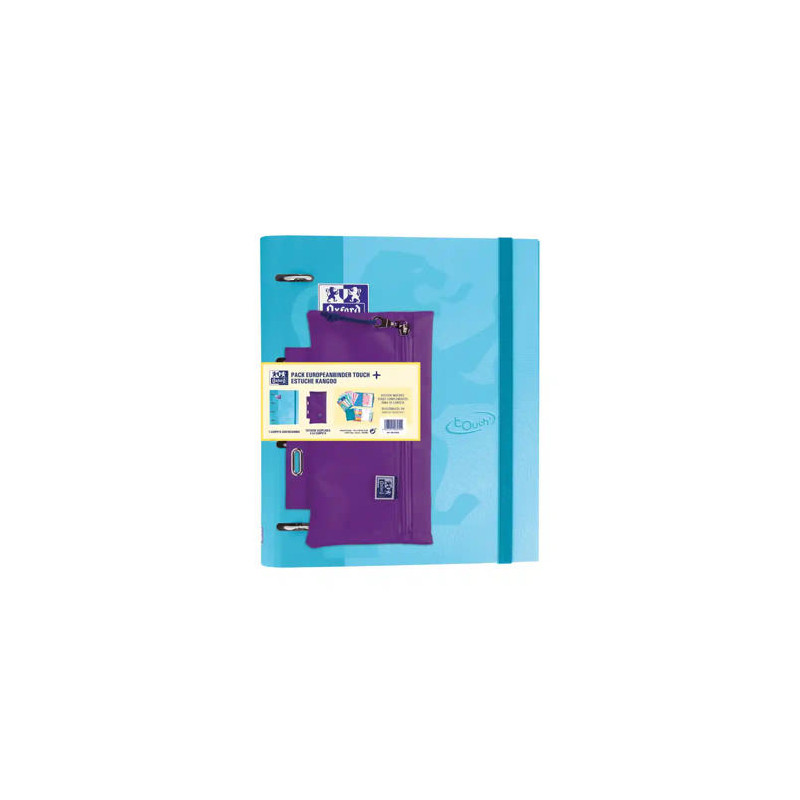 PACK CARPETA CON RECAMBIO OXFORD EBINDER TOUCH + BOLSO PORTATODO KANGOO