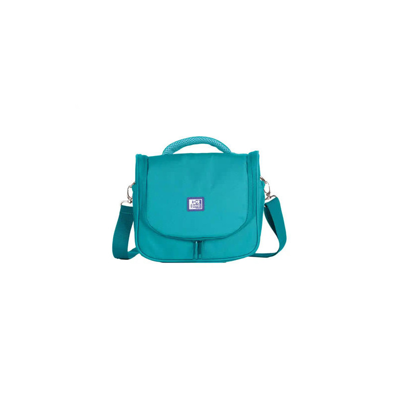 BOLSA ISOTERMICA OXFORD B-FOODIE RPET COLOR VERDE AQUA 220X250X160 MM