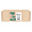 PAPEL HIGIENICO AMOOS NATURALLY JUMBO PROFESSIONAL 2 CAPAS PASTA CRUDA PAQUETE DE 6 ROLLOS 120 M