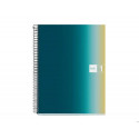 CUADERNO ESPIRAL MIQUELRIUS DIN A4 80 HOJAS 90 GR CUADRO 5 MM TAPA FORRADA AURORA ICELAND