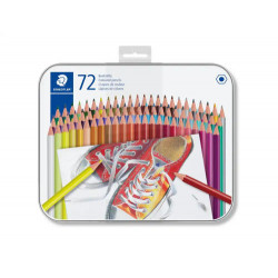 LAPICES DE COLORES STAEDTLER CAJA METALICA DE 72 UNIDADES COLORES SURTIDOS
