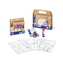 SET DE DIBUJO STAEDTLER NORIS JUMBO MIXTO FIGURAS DE PAPEL 18 PIEZAS