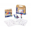 SET DE DIBUJO STAEDTLER NORIS JUMBO MIXTO FIGURAS DE PAPEL 18 PIEZAS