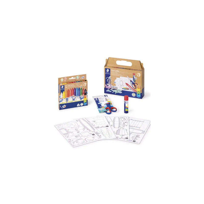 SET DE DIBUJO STAEDTLER NORIS JUMBO MIXTO FIGURAS DE PAPEL 18 PIEZAS