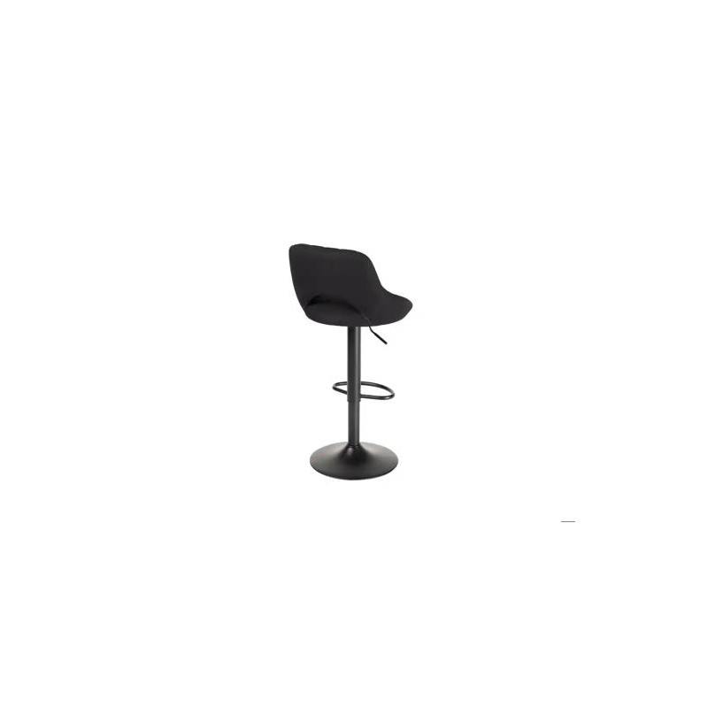 TABURETE ALTO ROCADA CON ASIENTO Y RESPALDO BAJO TAPIZADO TELA IGNIFUGA BASE METALICA CON REPOSAPIES