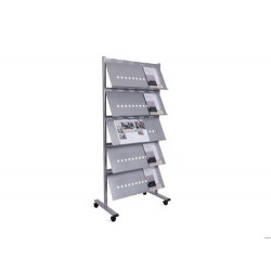 SEPARADOR MOVIL ROCADA ESTRUCTURA METALICA DE ACERO CON 5 BANDEJAS INCLUIDAS RUEDAS CON FRENOS 82X18