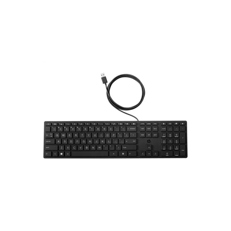 TECLADO HP 320K QWERTY CON CABLE COLOR NEGRO