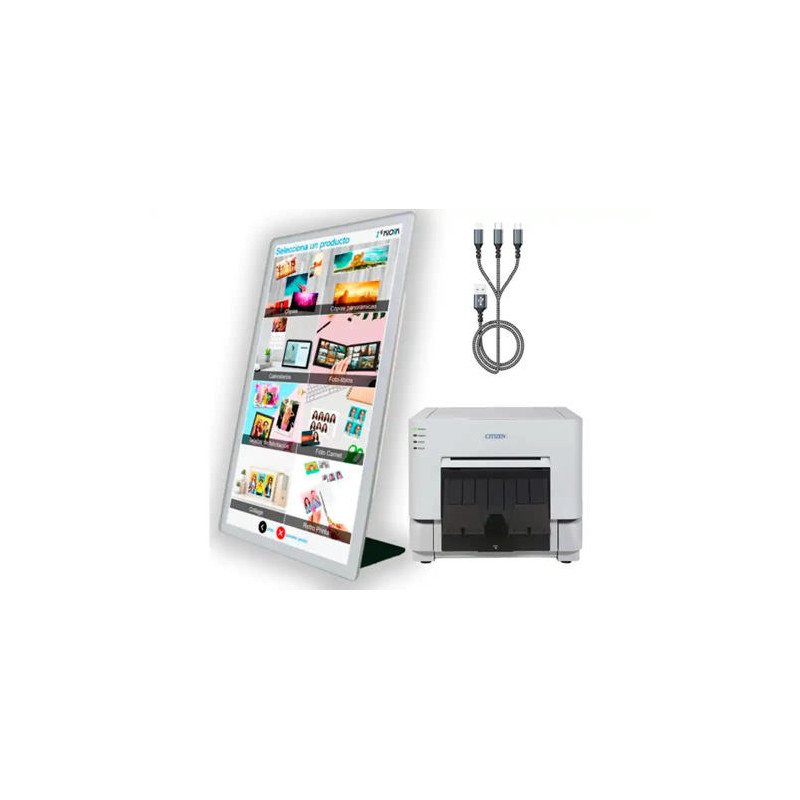 KIOSKO FOTOGRAFICO CREATIVE ALL IN ONE 24" + SOFTWARE I KIOSK STANDARD + IMPRESORA FOTOGRAFICA CITIZ