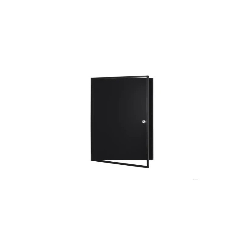 VITRINA DE ANUNCIOS BI-OFFICE NEW GEN MAGNETICA ACERO LACADO 6XA4 PARA INTERIOR COLOR NEGRO 696X636X