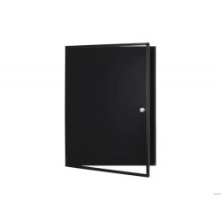 VITRINA DE ANUNCIOS BI-OFFICE NEW GEN MAGNETICA ACERO LACADO 9XA4 PARA INTERIOR COLOR NEGRO 696X933X