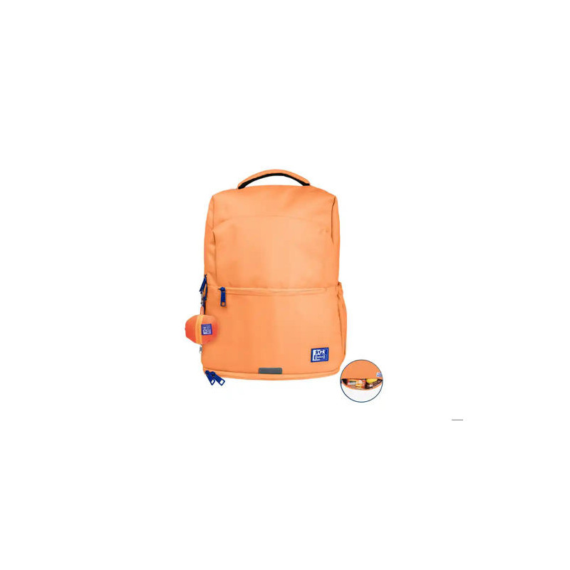 MOCHILA OXFORD B-OUT IMPERMEABLE COLOR MELOCOTON 30X300X420 MM