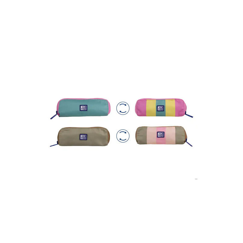 ESTUCHE PORTATODO OXFORD REVERSIBLE KANGOO COLOR BLOCK 80X80X220 MM