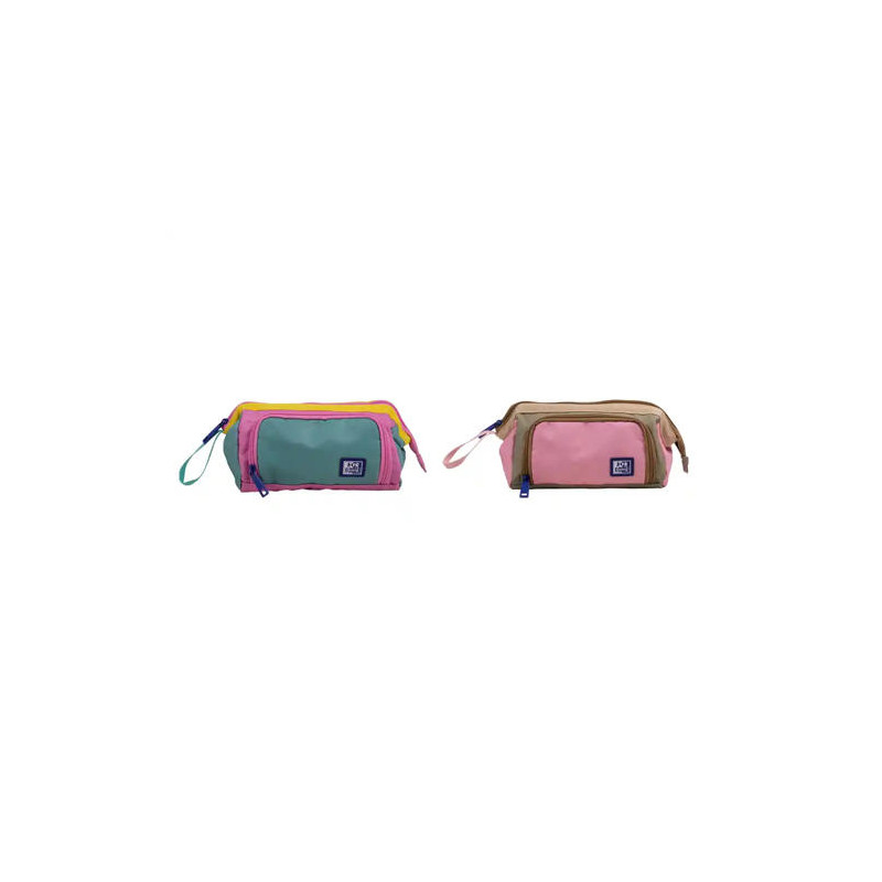 ESTUCHE PORTATODO OXFORD GRAN CAPACIDAD KANGOO COLOR BLOCK 100X130X220 MM