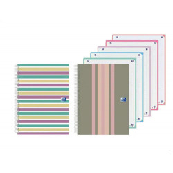 CUADERNO ESPIRAL OXFORD EUROPEANBOOK 5 TAPA EXTRADURA DIN A4+ 120 HOJAS CUADRO 5 MM