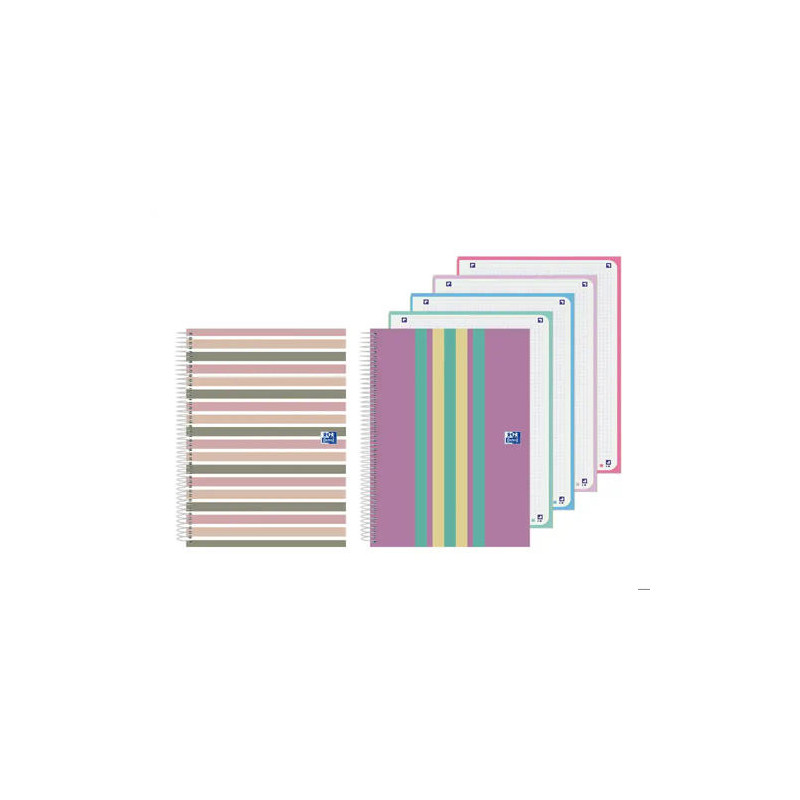 CUADERNO ESPIRAL OXFORD EUROPEANBOOK 4 TAPA EXTRADURA DIN A5+ 120 HOJAS CUADRO 5 MM