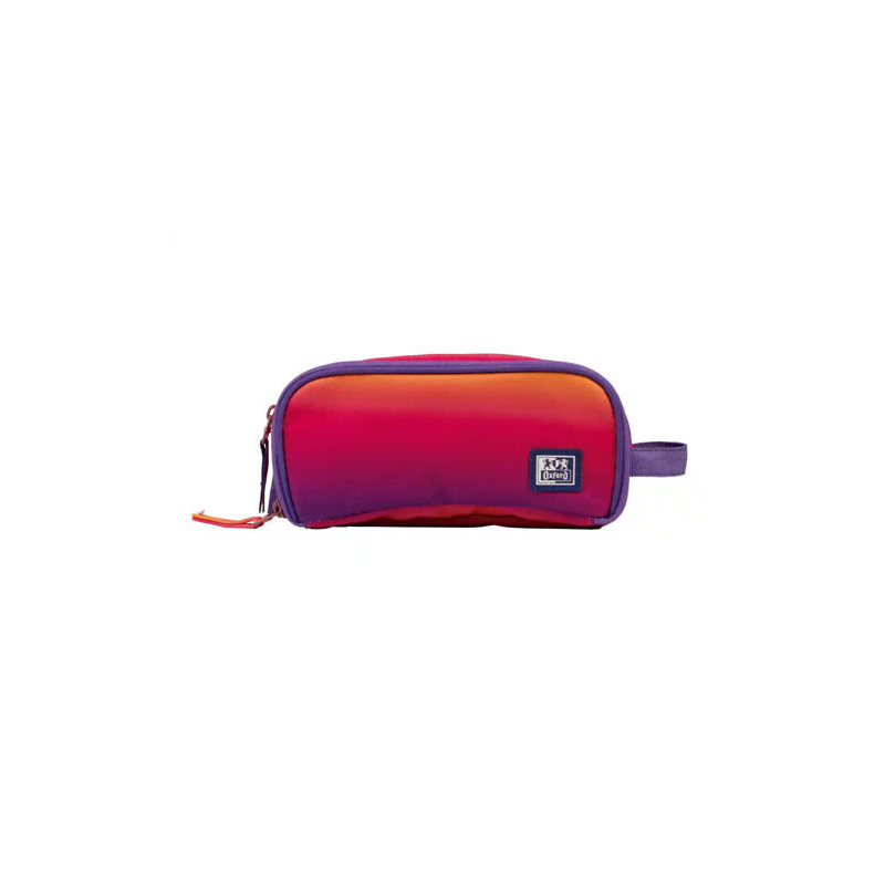 ESTUCHE PORTATODO OXFORD KANGOO GRADIENT SUNSET TRES CREMALLERAS 80X100X220 MM
