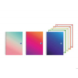 CUADERNO ESPIRAL OXFORD EUROPEANBOOK 4 TAPA EXTRADURA DIN A5+ 120 HOJAS CUADRO 5 MM KANGOO GRADIENT