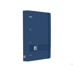 CARPETA 4 ANILLAS OXFORD EUROPEANBINDER LIVE&GO TAPA POLIFOAM DIN A4 + RECAMBIO 120 HOJAS CUADRO 5 M