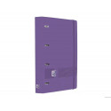 CARPETA 4 ANILLAS OXFORD EUROPEANBINDER LIVE&GO TAPA POLIFOAM DIN A4 + RECAMBIO 120 HOJAS CUADRO 5 M