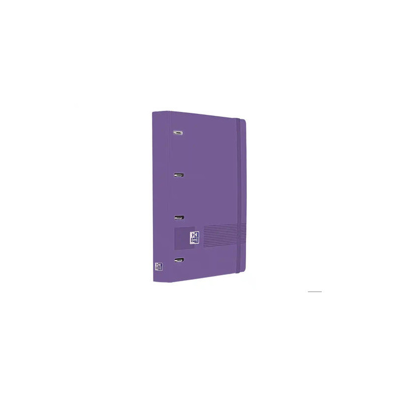 CARPETA 4 ANILLAS OXFORD EUROPEANBINDER LIVE&GO TAPA POLIFOAM DIN A4 + RECAMBIO 120 HOJAS CUADRO 5 M