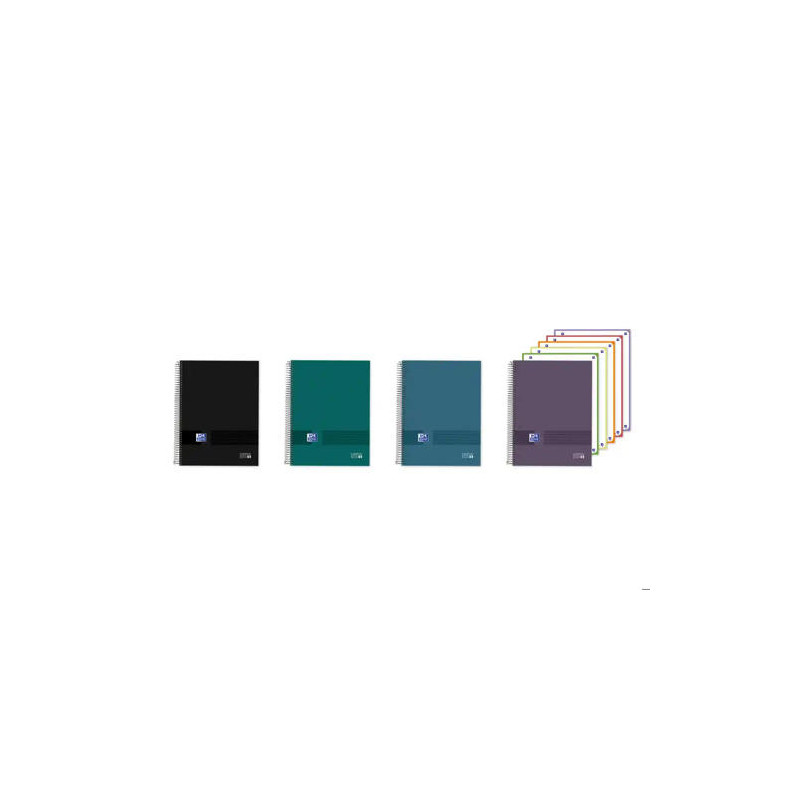 CUADERNO ESPIRAL OXFORD EUROPEANBOOK MULTI TAPA EXTRADURA DIN A4+ 120 HOJAS HORIZONTAL