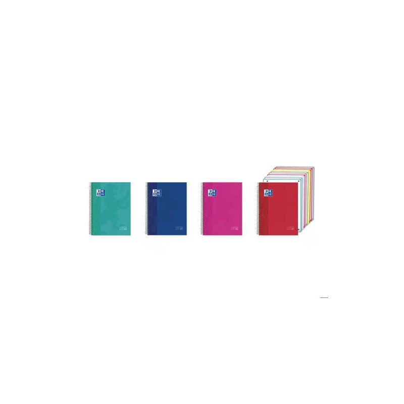 CUADERNO ESPIRAL OXFORD EUROPEANBOOK 10 TAPA EXTRADURA DIN A4+ 150 HOJAS HORIZONTAL COLORES VIVOS