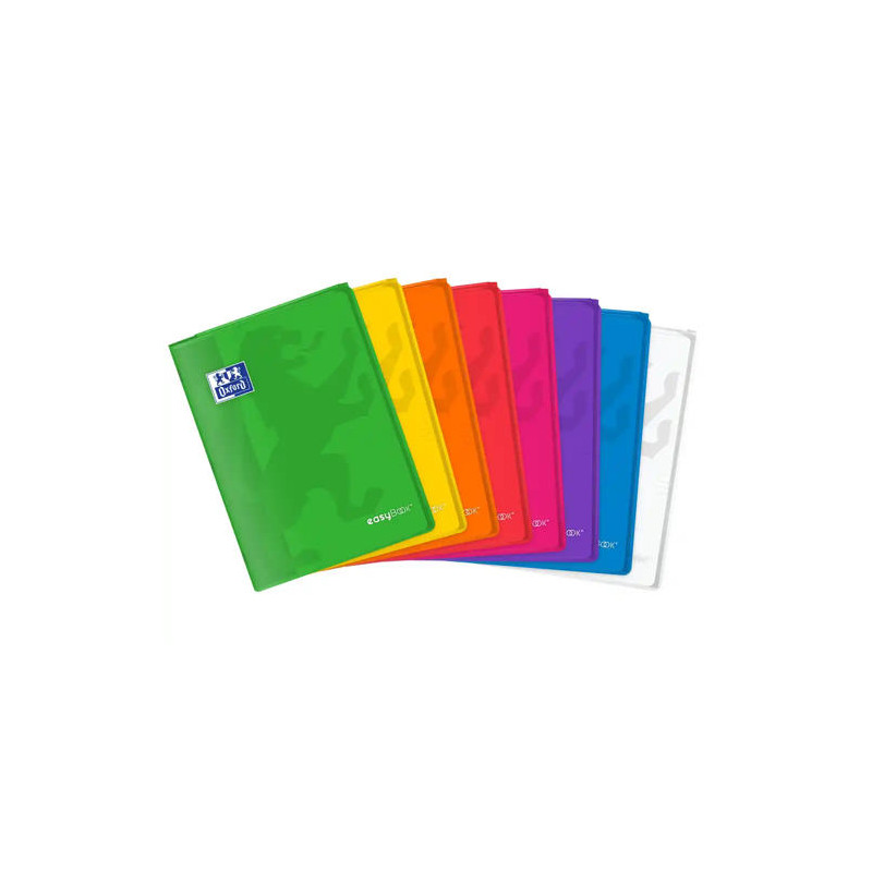 LIBRETA ESCOLAR OXFORD EASYBOOK TAPA PLASTICO DIN A4 48 HOJAS HORIZONTAL COLORES SURTIDOS