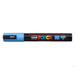ROTULADOR UNI POSCA PC-5M MARCADOR DE PINTURA PUNTA CONICA 1,8-2,5 MM AZUL CIELO