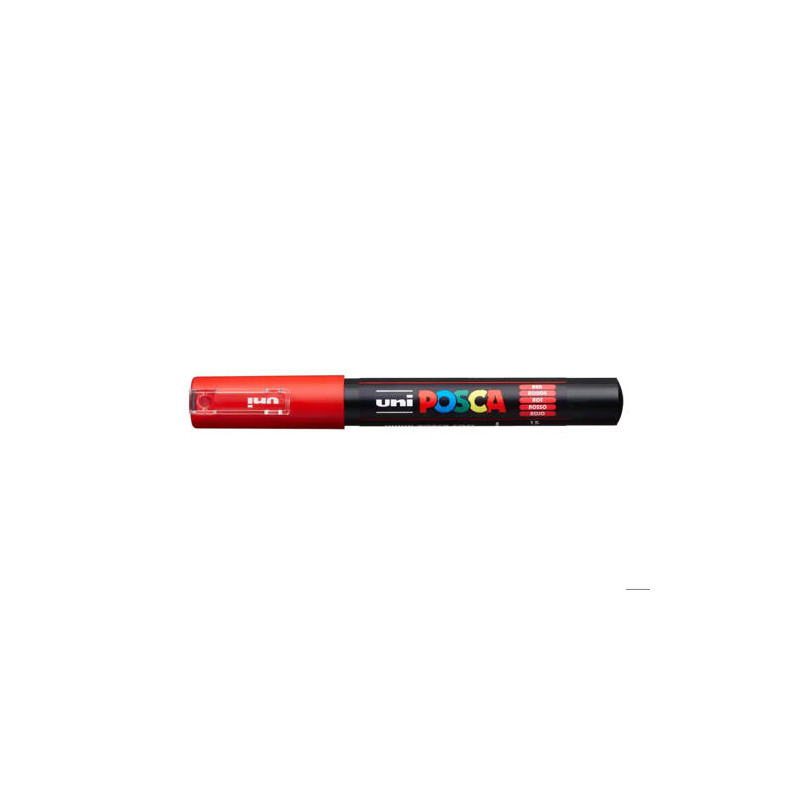ROTULADOR UNI POSCA 0,7 MM PC-1M ROJO