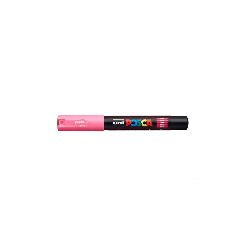 ROTULADOR UNI POSCA 0,7 MM PC-1M ROSA